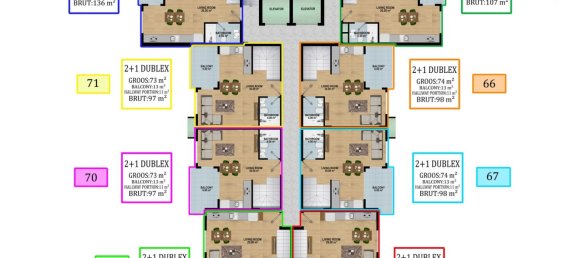 Apartment 2+1 in Avsallar, Turkey No. 13131 19