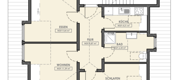 Квартира с 2 спальнями в Ганновер, Германия № 221664 7