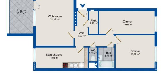 3-Zimmer Wohnung in St. Pölten, Austria, Nr. 20557 23