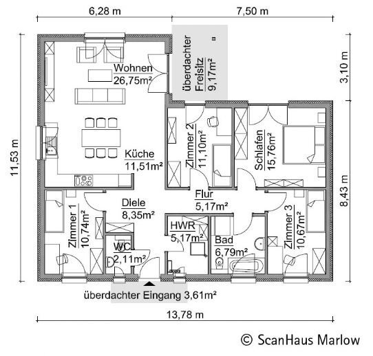 4-salle Terrain à Mittelsachsen, Germany No. 128197