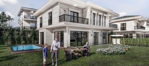 فيلا 5+1 في Sea Palm Villas, Bueyuekcekmece, Turkey رقم 37144 9