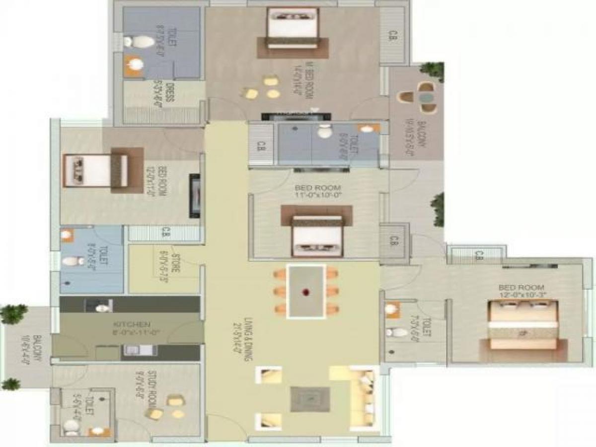 4 chambres Maison à Noida, India No. 67081