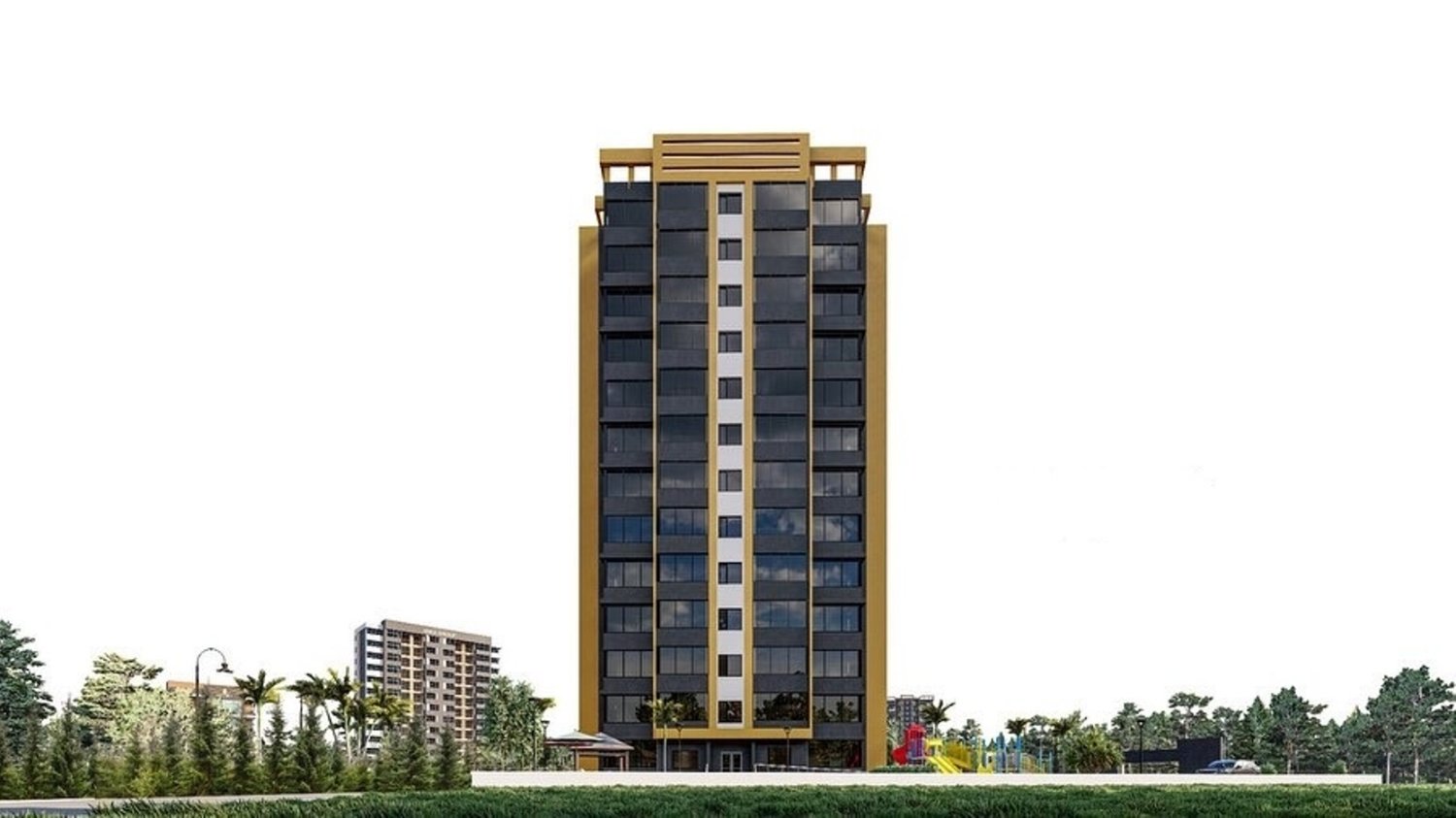 Wohnung 1+1 in Mersin, Turkey, Nr. 30794