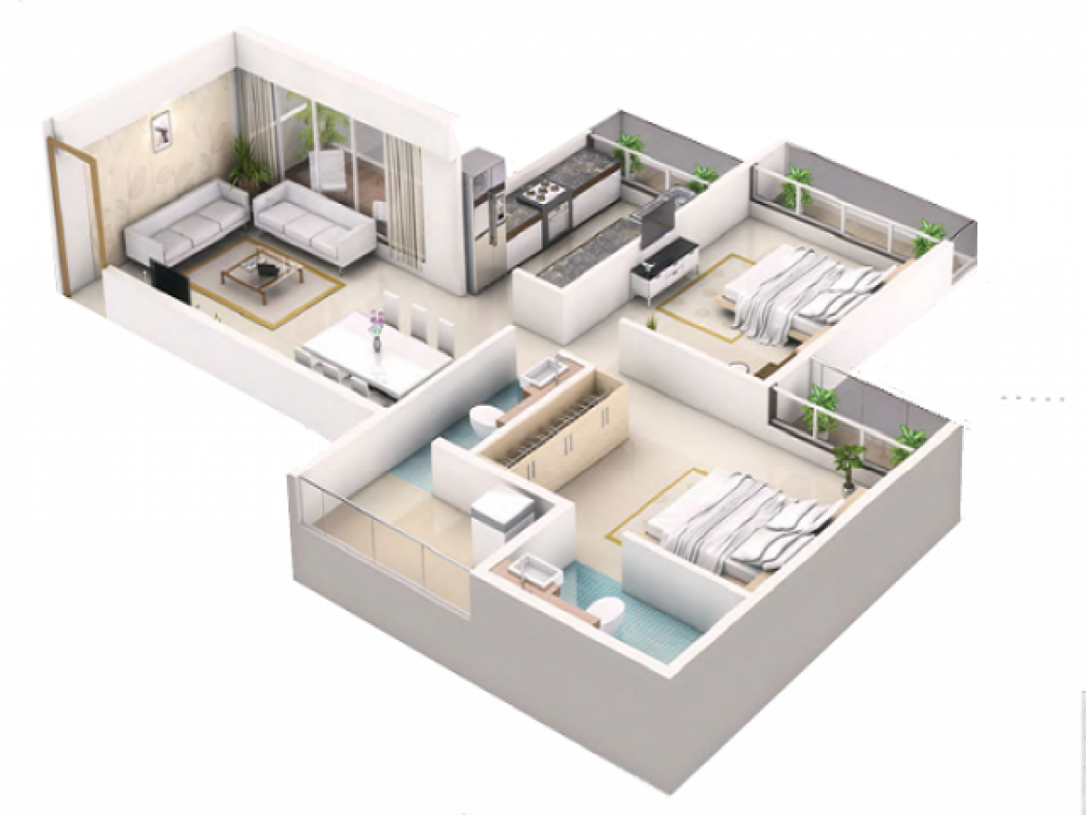 2 bedrooms House in Mumbai, India No. 16427