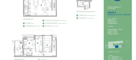 4 rooms Duplex in Hietzing, Austria No. 192498 13