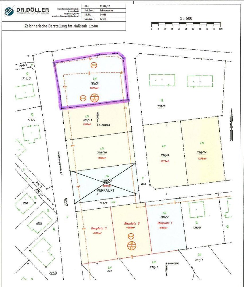1673m² Land in Schwarzenau, Austria No. 118991