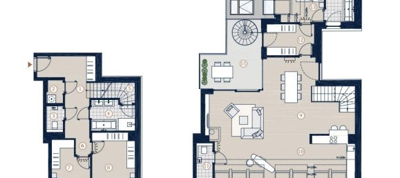 Duplex de 4 divisões em Alsergrund, Austria N.º 126709 15