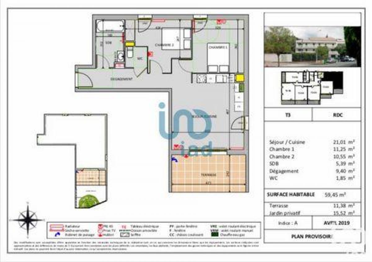 2 bedrooms Condo in Toulon, France No. 9550