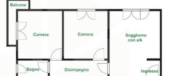 3 rooms Apartment in Rome, Italy No. 20662 14
