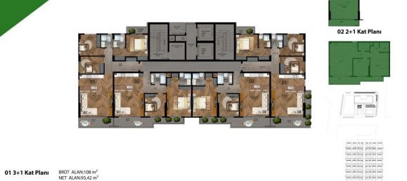 3 rooms Apartment in Mersin, Turkey No. 11132 15