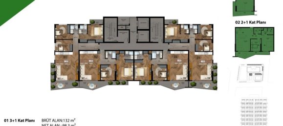 3 rooms Apartment in Mersin, Turkey No. 11132 16