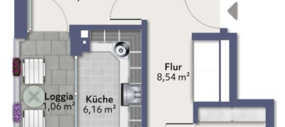 Квартира с 1 спальней в Шпайер, Германия № 324505 3