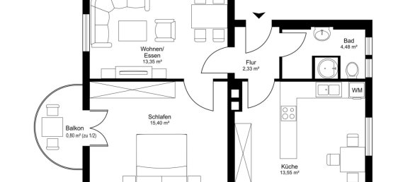 1 Schlafzimmer Wohnung in München, Germany, Nr. 310696 10