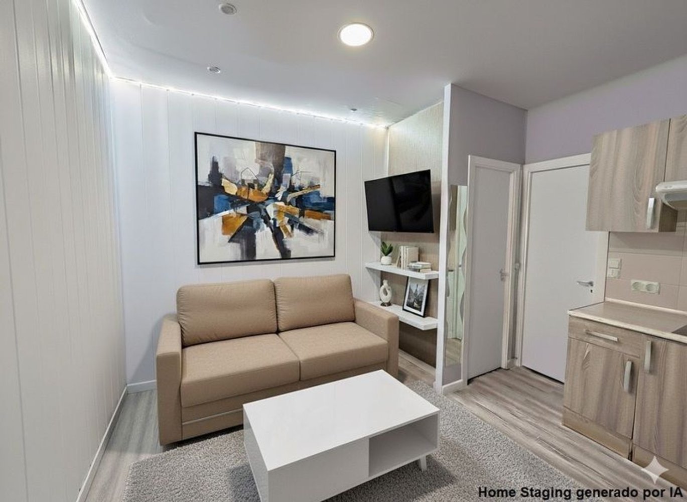 Квартира с 1 спальней в Мадрид, Испания № 198029