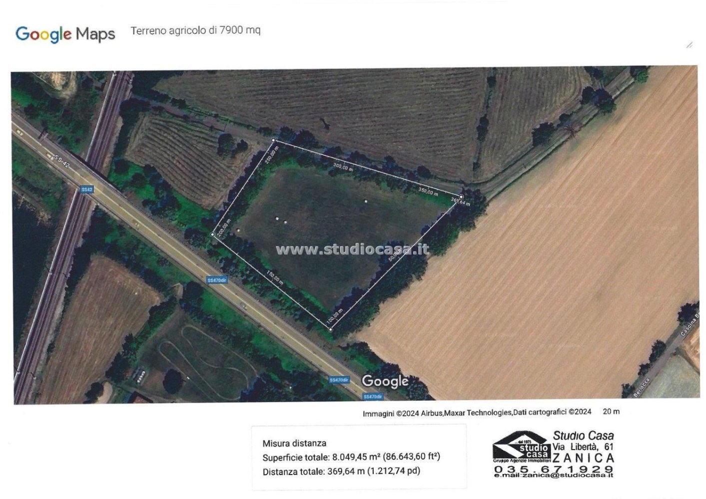 Земельный участок 7900м² в Стеццано, Италия № 149943