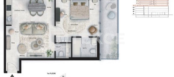 Apartamento de 2 dormitorios en Dubai, UAE No. 20479 15