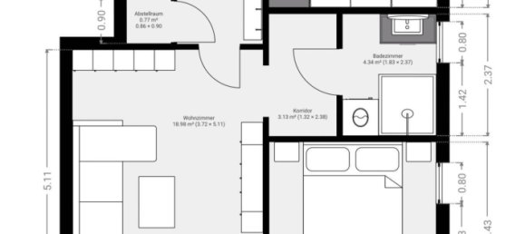 2-Zimmer Wohnung in Kalsdorf bei Graz, Austria, Nr. 146572 14