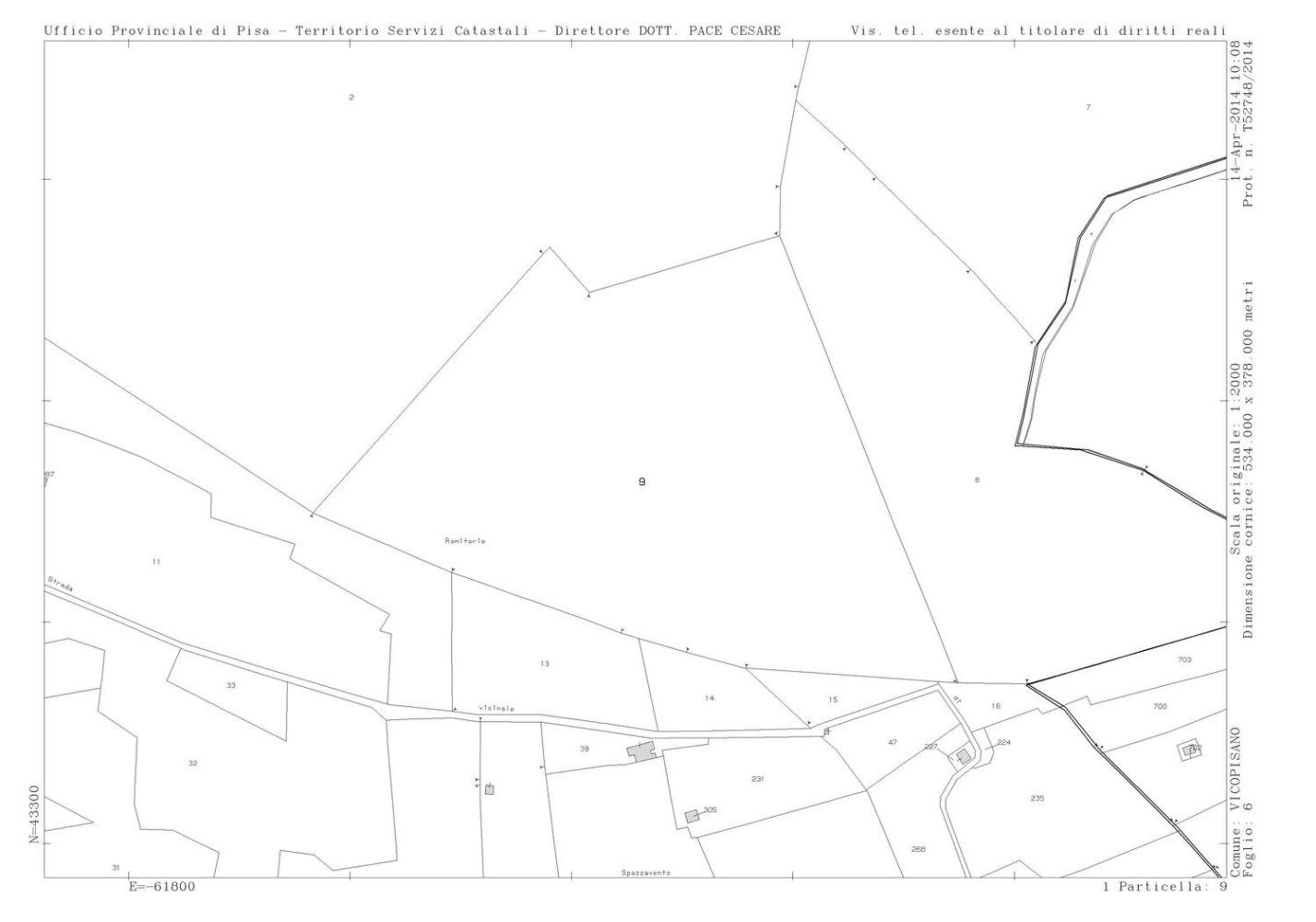  Land in Vicopisano, Italy No. 372214