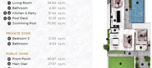 5 Schlafzimmer Villa in The Priva Golf Course, Phuket, Thailand, Nr. 30247 16