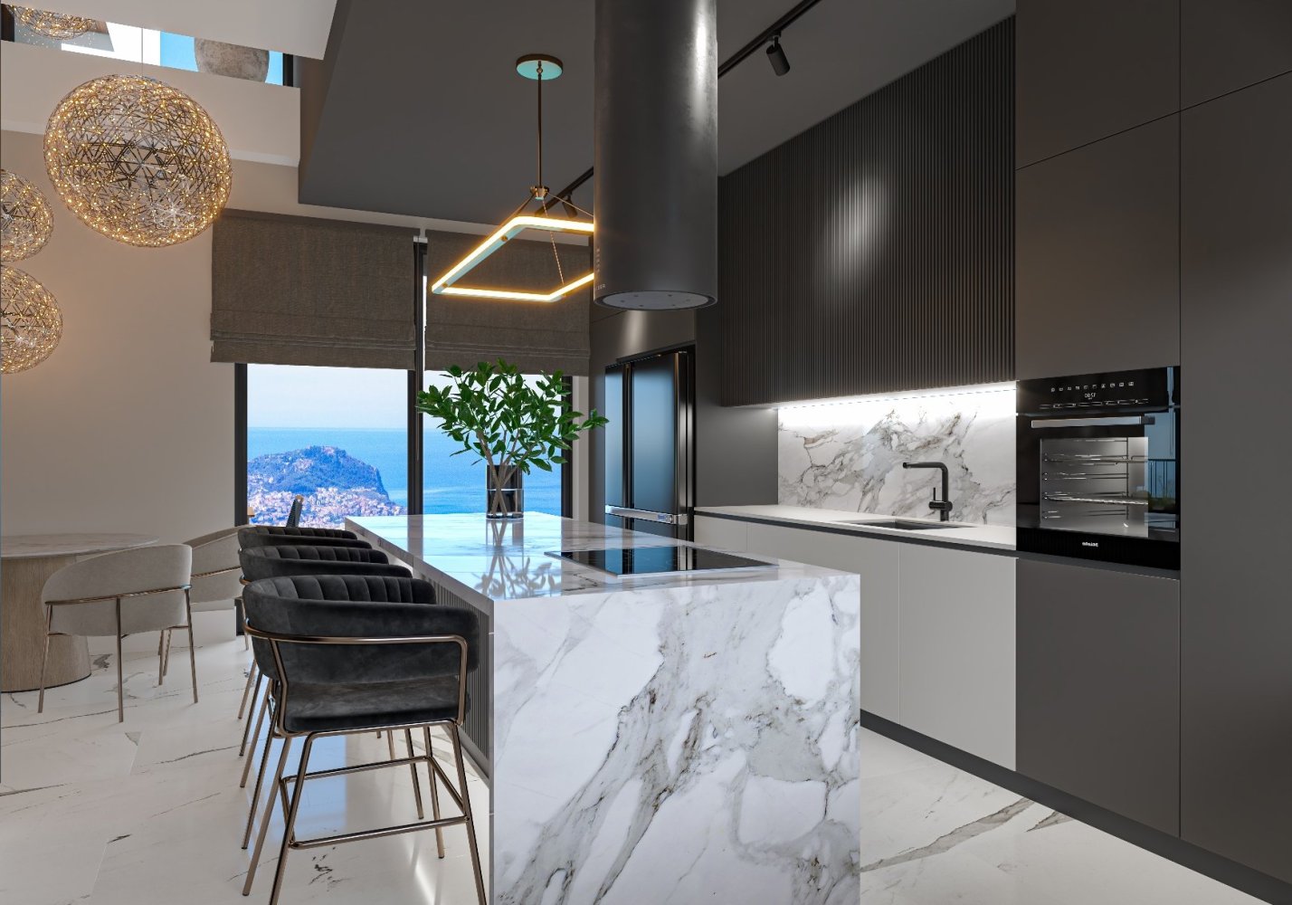 فيلا 4+1 في Alanya, Turkey رقم 23940