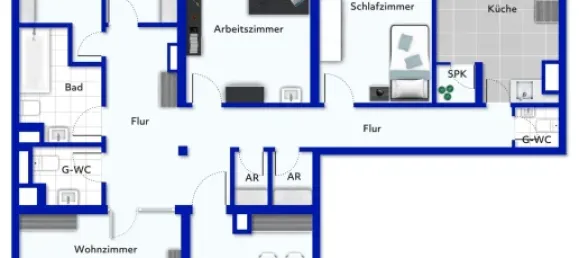 Apartamento de 6 habitaciónes en Dusseldorf, Germany No. 8500 33