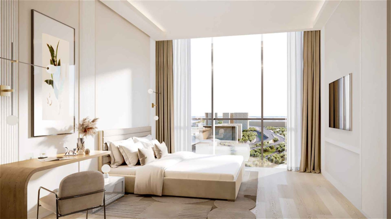 Apartamento de 3 dormitorios en SKY RESIDENCES, Dubai, UAE No. 61935