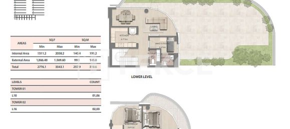 3 dormitorios dúplex en venta en Ras Al Khaimah, UAE № 200695 15