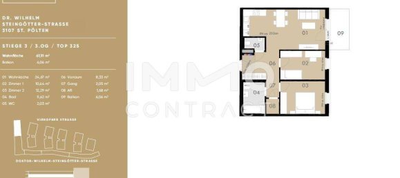 2 bedrooms Apartment in St. Polten, Austria No. 4018 17