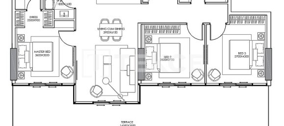 3 chambres Appartement à Jumeirah Village Triangle, UAE No. 43571 16