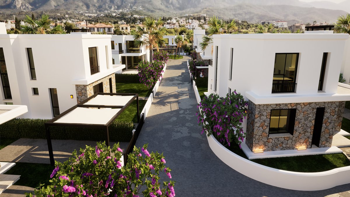 Вилла с 3 спальнями в Гирне, Северный Кипр № 13648