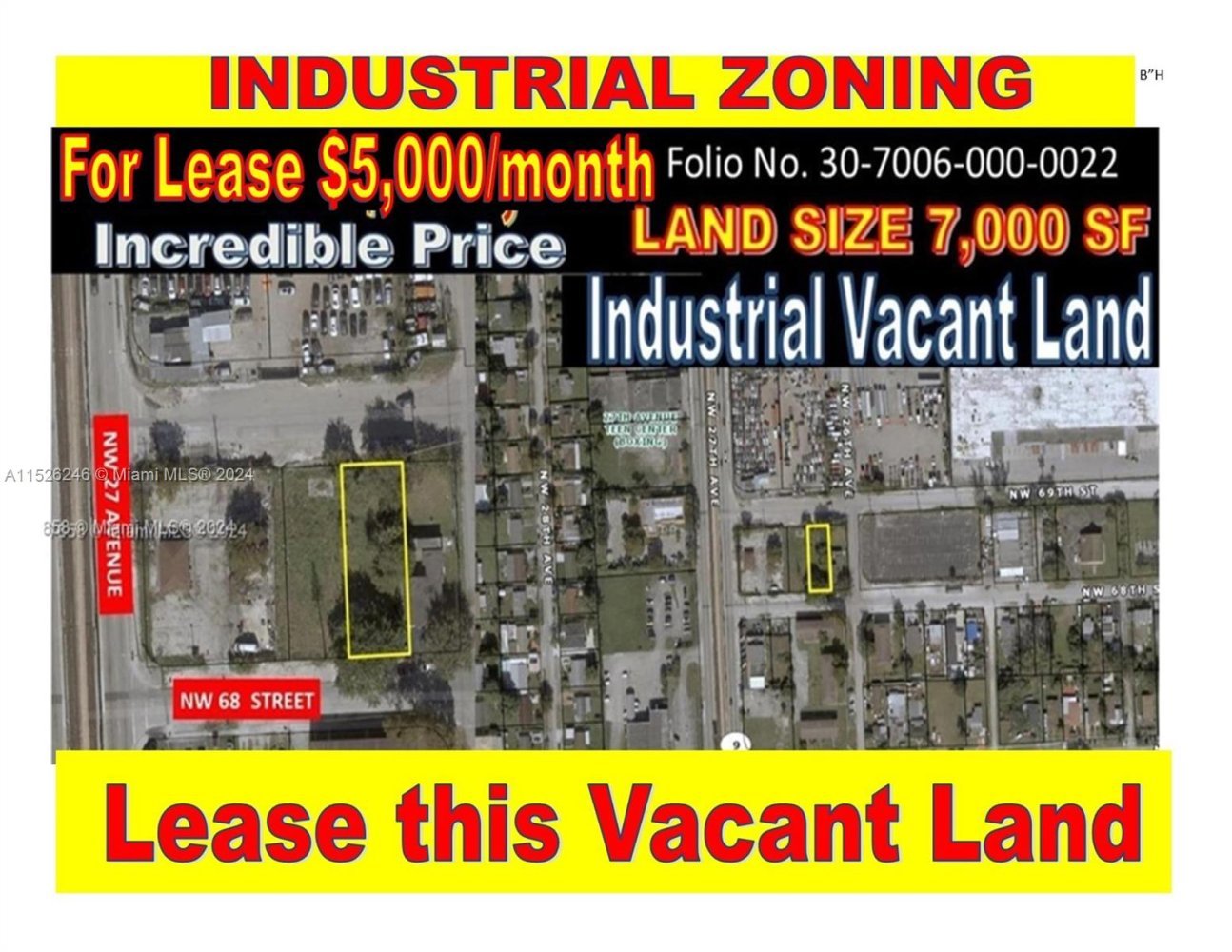 terreno en alquiler en Miami, Miami-Dade, Florida, USA № 613380