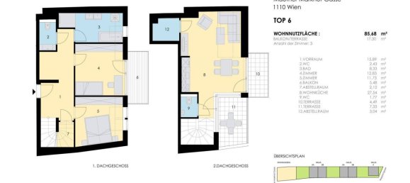 3 rooms Duplex in Simmering, Austria No. 237598 17