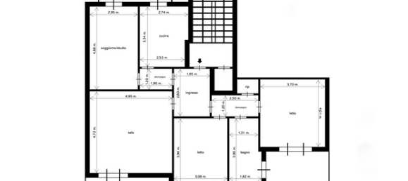 4 rooms Apartment in Sassari, Italy No. 257400 12