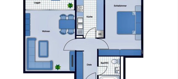 2غرفة شقة في Stuttgart, Germany رقم 348426 2