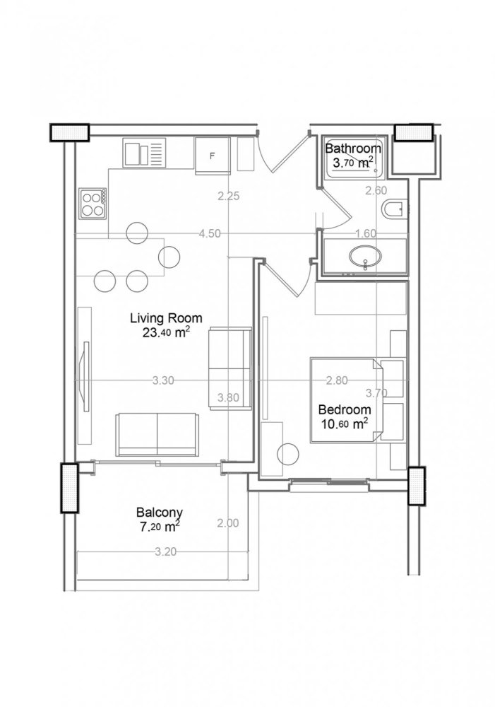 Apartment 1+1 in Yekta Green Life Gazipasa Residence, Gazipasa, Turkey No. 39494 1