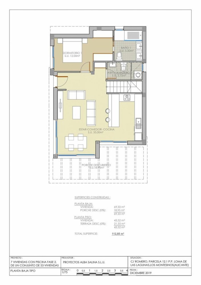 3 غرف نوم منزل في Los Montesinos, Spain رقم 285364