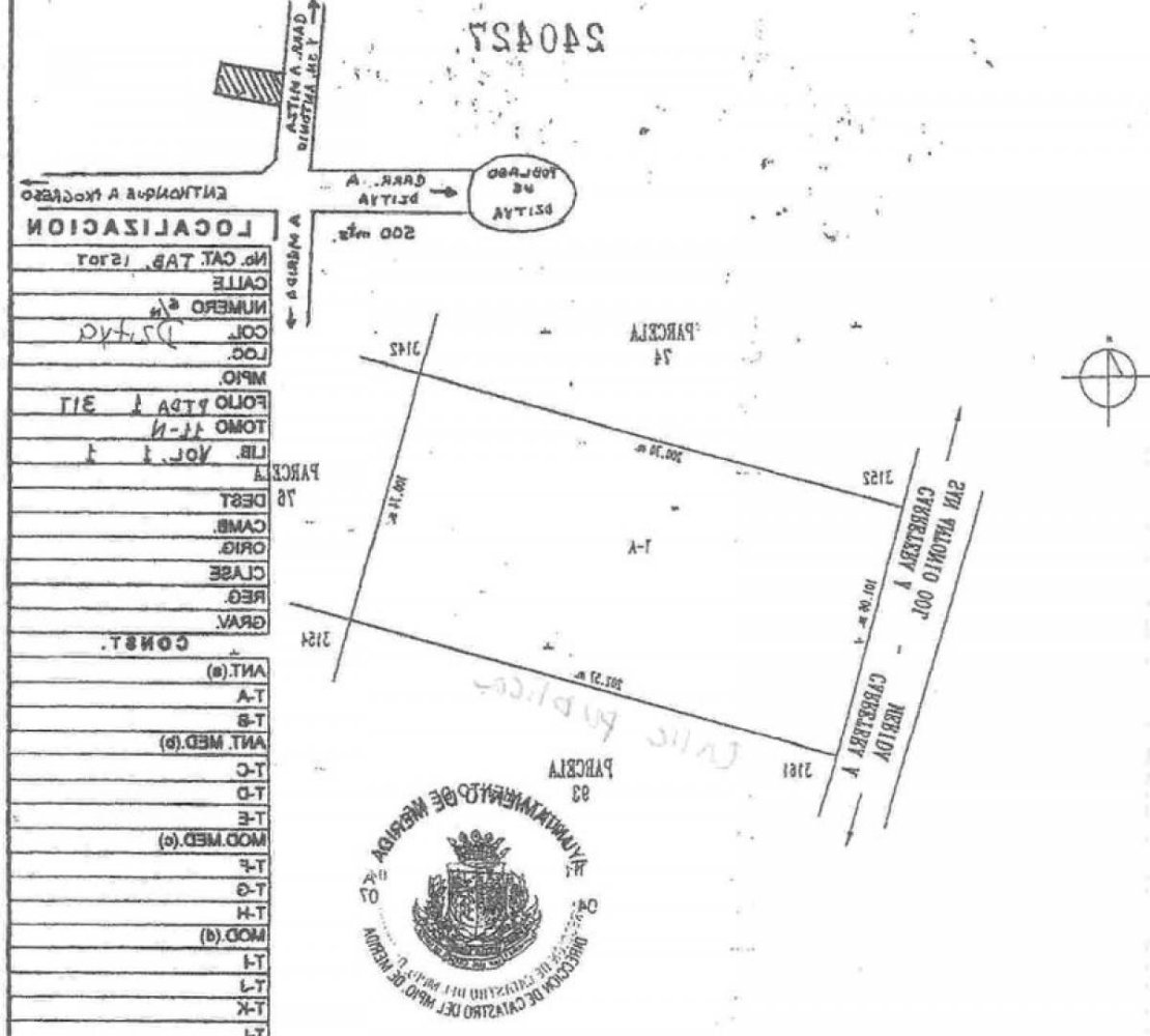  قطعة أرض في Merida, Mexico رقم 101638