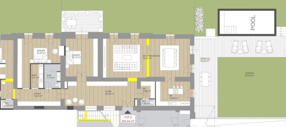 Квартира с 4 комнатами в Хитцинг, Австрия № 214910 18