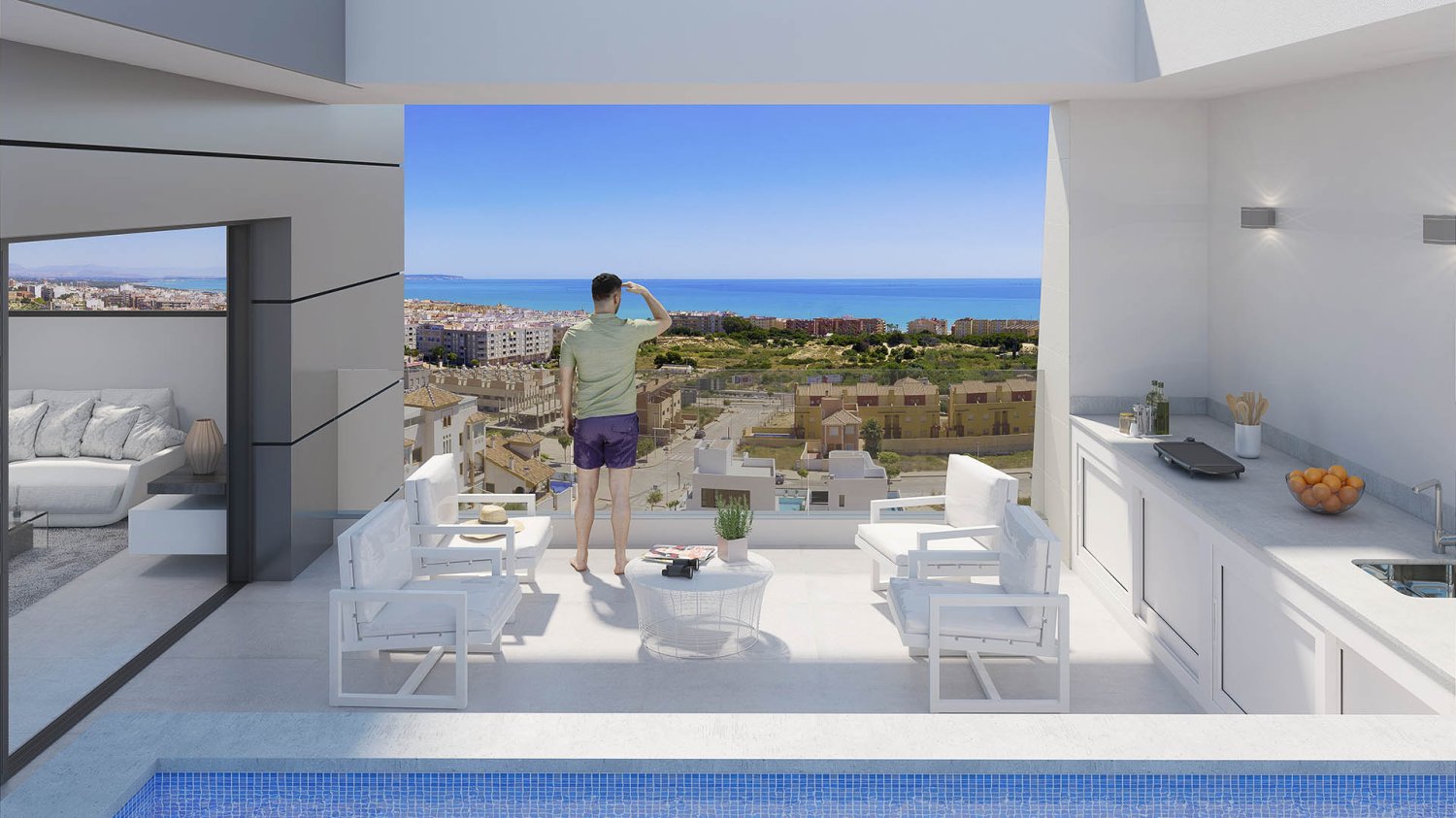 Квартира с 3 спальнями в Mirador Del Mediterraneo, Гуардамар-дель-Сегура, Испания № 15346