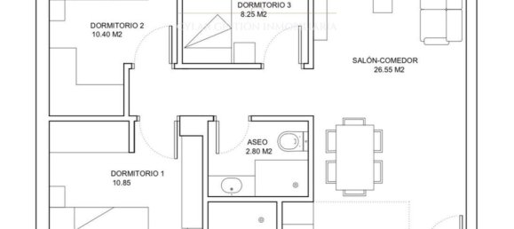 Apartamento de 3 dormitorios en Salamanca, Spain No. 18114 3