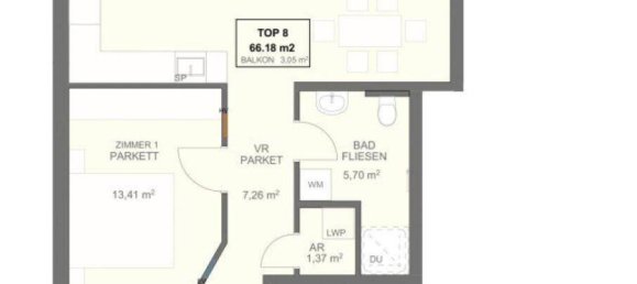 3-salle Appartement à Hernals, Austria No. 150964 15