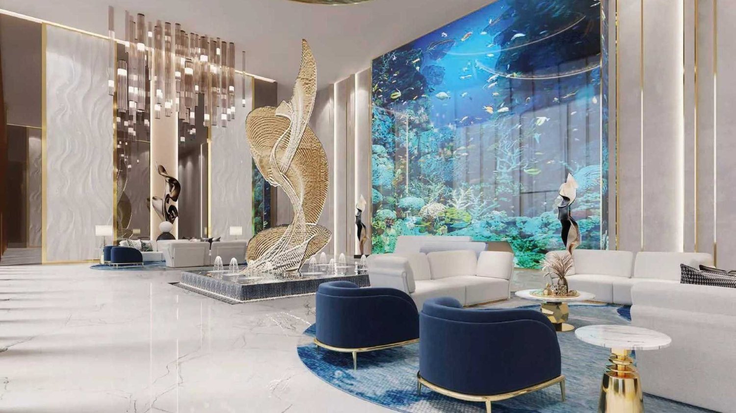 Квартира с 1 спальней в OCEANZ, Maritime City, ОАЭ № 61436