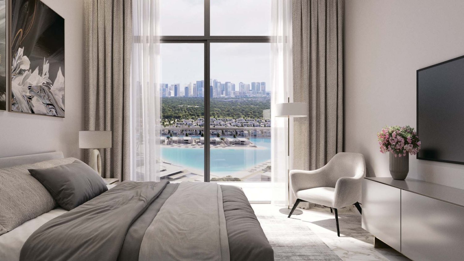 1.5 Schlafzimmer Wohnung in 340 RIVERSIDE CRESCENT, Nadd Al Sheba, UAE, Nr. 61432