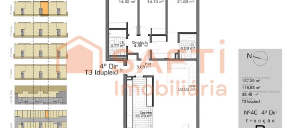 3 غرف نوم منزل ذو طابقين في Montijo, Portugal رقم 142431 18