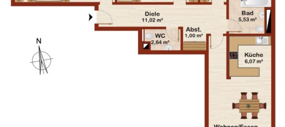 3 Schlafzimmer Wohnung in Leipzig, Germany, Nr. 233372 6