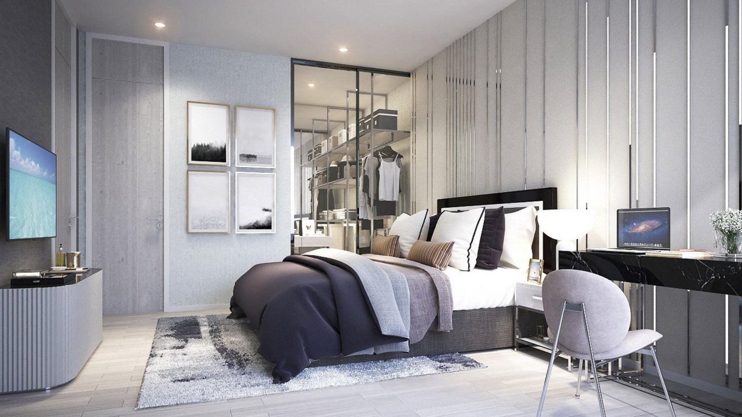 Apartamento com 2 quartos em condomínio em Wyndham Garden Residence Khlong Toei, Thailand N.º 76905