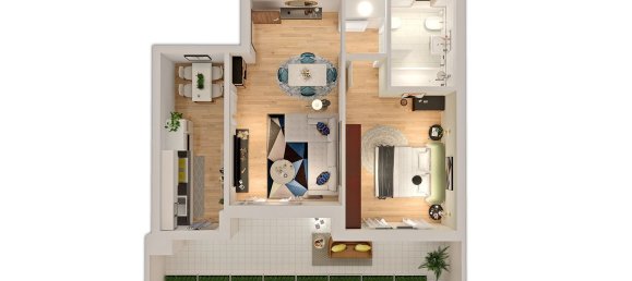 2-Zimmer Wohnung in Sesto San Giovanni, Italy, Nr. 52796 6