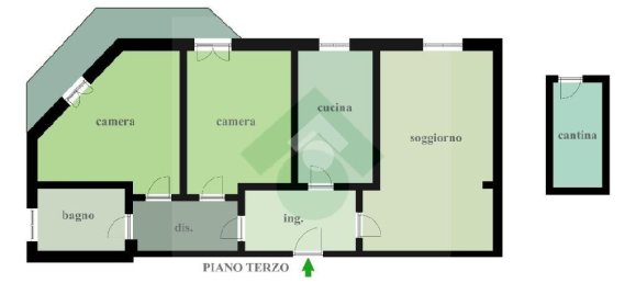 Квартира с 3 комнатами в Форли, Италия № 81802 29