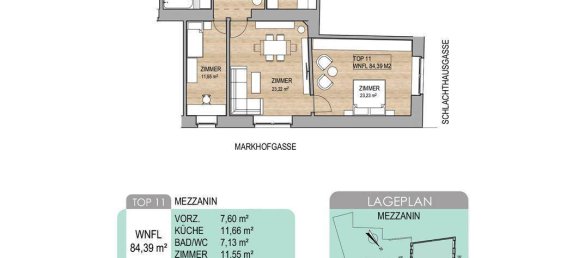 1 Schlafzimmer Wohnung in Wien, Austria, Nr. 214331 10