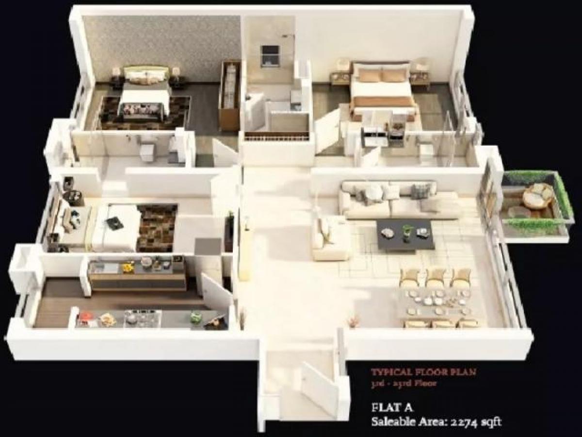 Дом с 3 спальнями в Колката, Индия № 21245